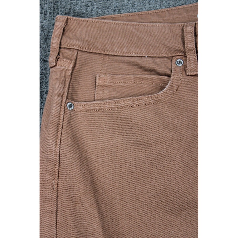 Old Navy Extra High-Rise Wide Leg Pants Brown Clay Raw Hem Secret-Slim Size 14 - Picture 2 of 11